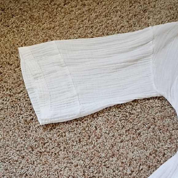 Ocean And Main White Women's Tunic Top - Picture 4 of 7